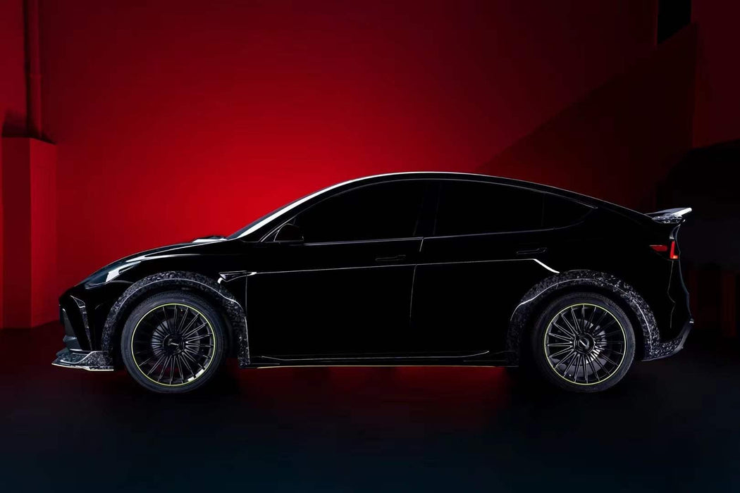 Robot Craftsman "STARSHIP" Widebody Wheel Arches for Tesla Model Y Performance AWD Carbon Fiber/FRP