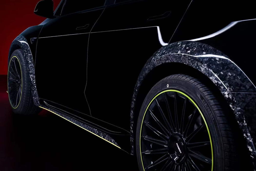 Robot Craftsman "STARSHIP" Widebody Wheel Arches for Tesla Model Y Performance AWD Carbon Fiber/FRP