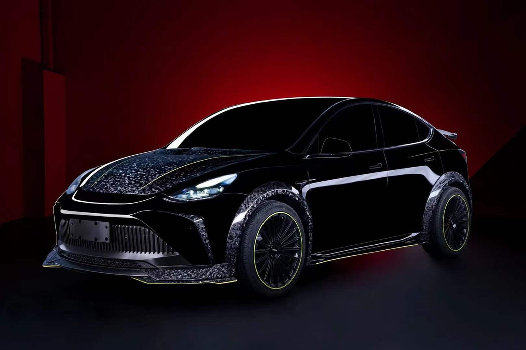 Robot Craftsman "STARSHIP" Widebody Wheel Arches for Tesla Model Y Performance AWD Carbon Fiber/FRP