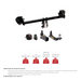 Stealth Hidden Hitch SHR62003 Tow + Rack Combo with Active wiring harness for Hyundai Ioniq 5