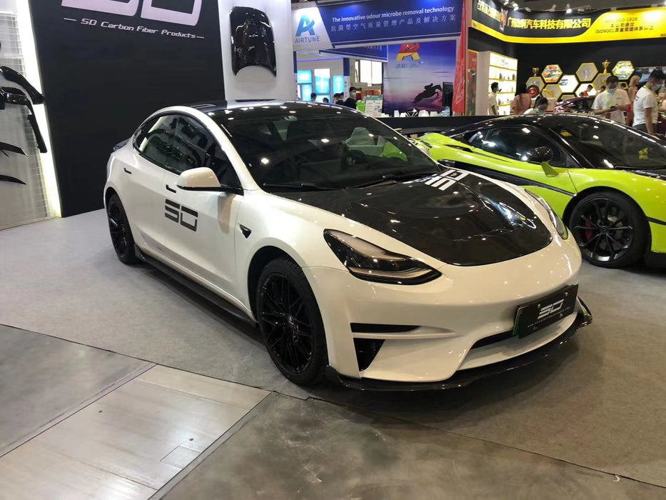 "Crypton" Carbon Fiber Full Body Kit For Tesla Model 3