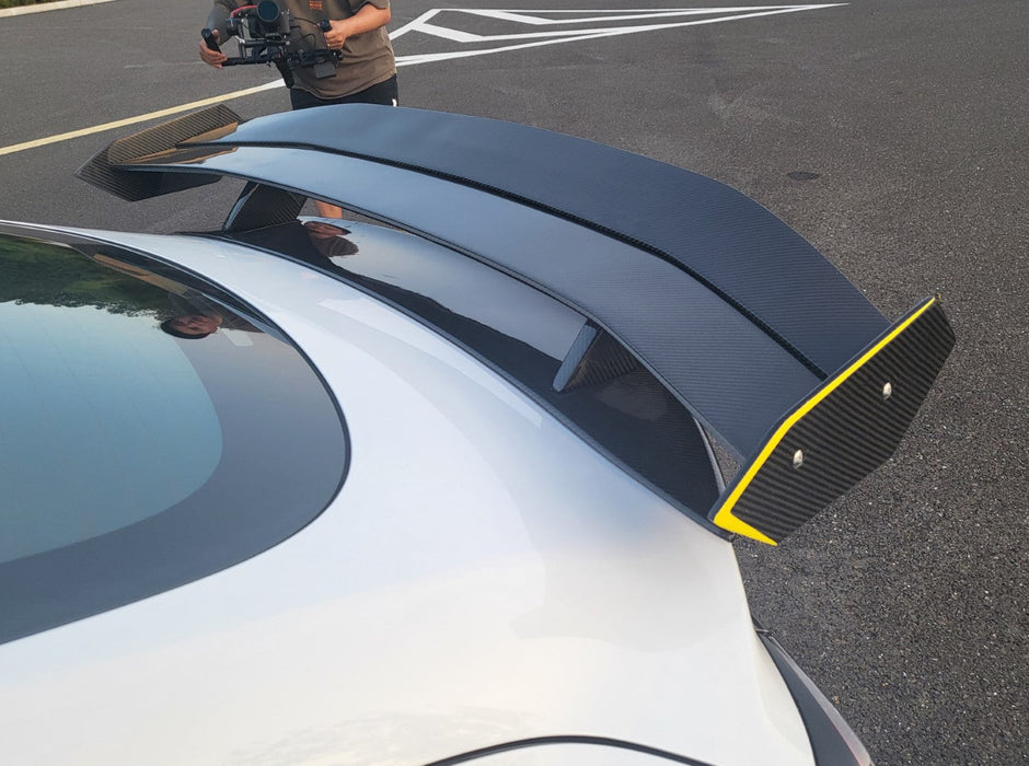 "Hacker" Widebody V3 Double Decker Rear Spoiler Wing For Tesla Model 3