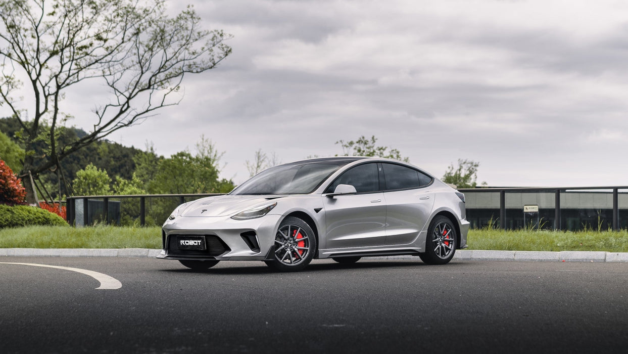 "Hacker"  Narrow Body Front Bumper & Front Lip For Tesla Model 3