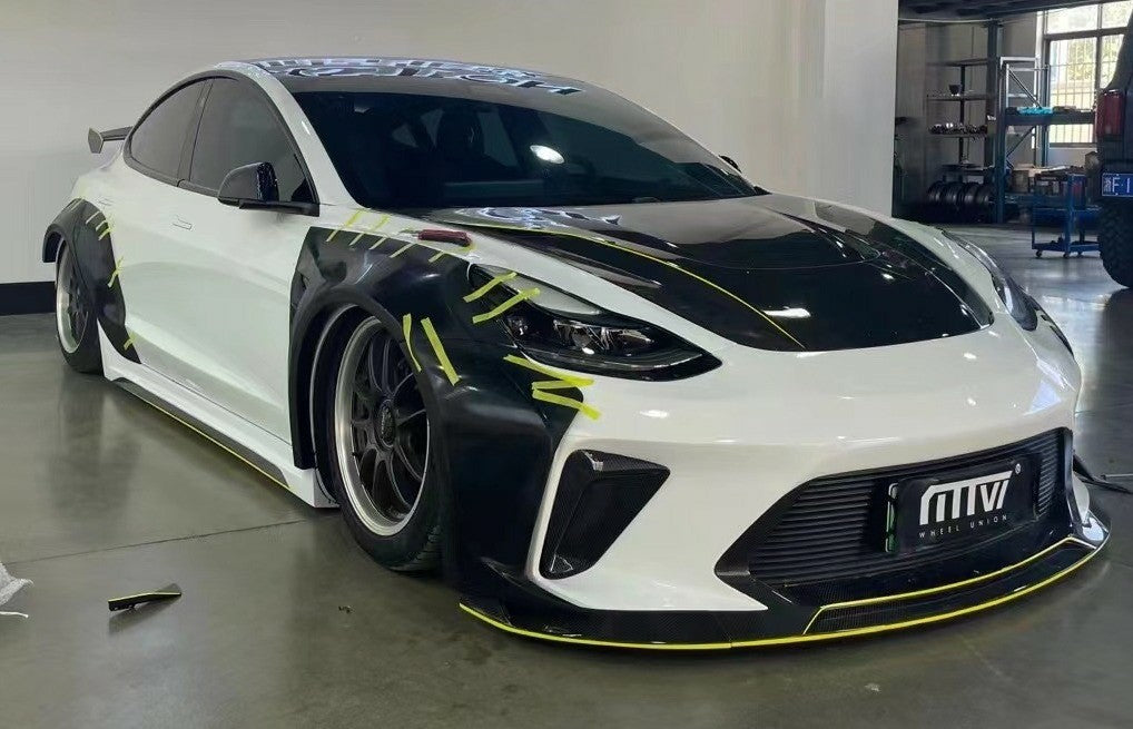 "Hacker"  Widebody Full Body Kit For Tesla Model 3