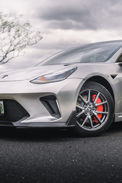 "Hacker"  Narrow Body Front Bumper & Front Lip For Tesla Model 3