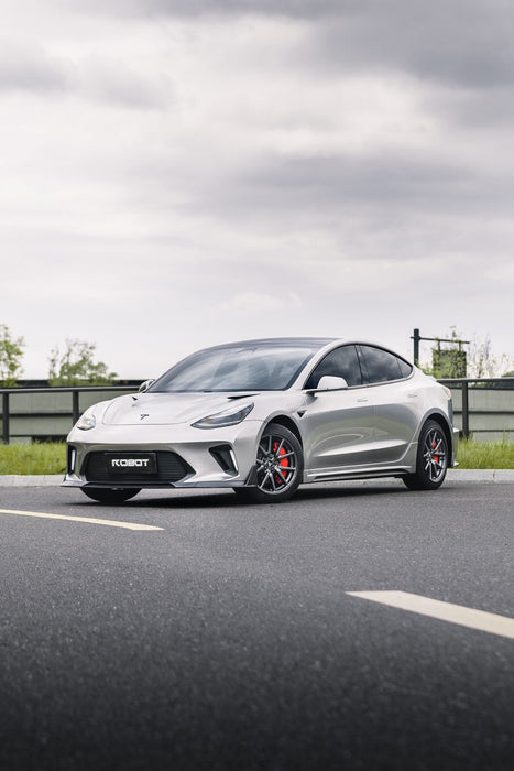 "Hacker"  Narrow Body Front Bumper & Front Lip For Tesla Model 3