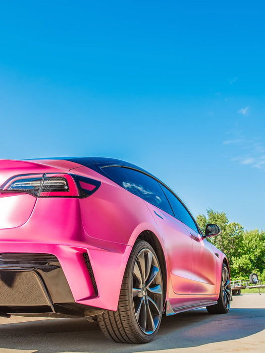 "HACKER" Rear Bumper & Diffuser for Tesla Model 3 Performance/Base Carbon Fiber/FRP