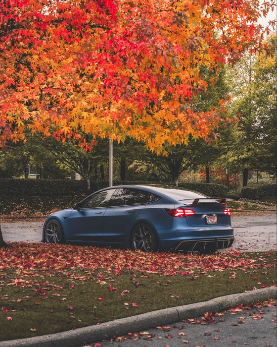 Alerón trasero "Crypton" para Tesla Model 3 Performance/Base Sedan en fibra de carbono/FRP