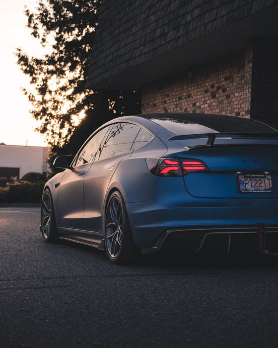 Alerón trasero "Crypton" para Tesla Model 3 Performance/Base Sedan en fibra de carbono/FRP