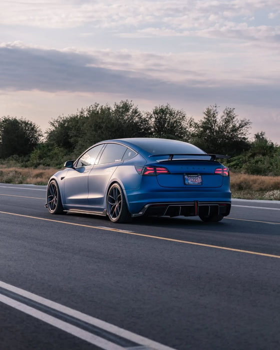 Alerón trasero "Crypton" para Tesla Model 3 Performance/Base Sedan en fibra de carbono/FRP