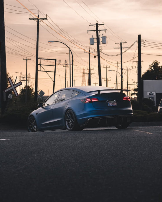 Alerón trasero "Crypton" para Tesla Model 3 Performance/Base Sedan en fibra de carbono/FRP