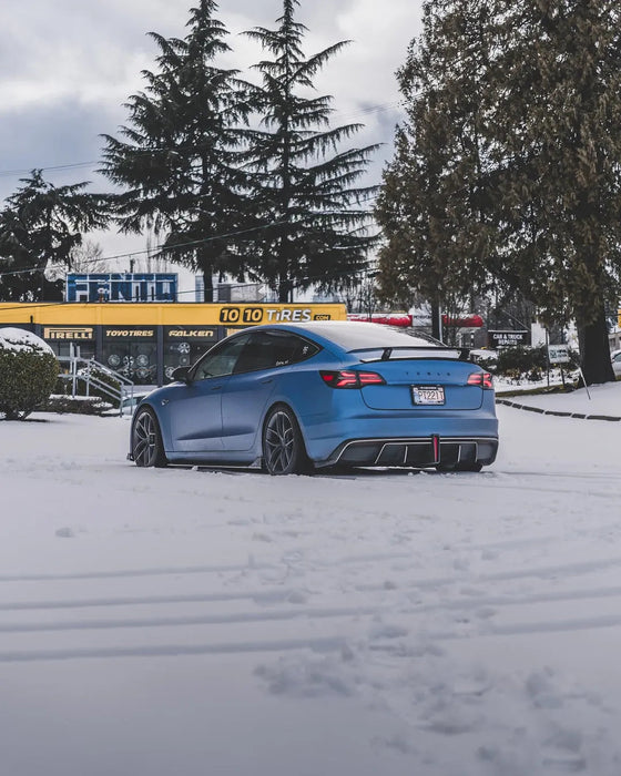 Alerón trasero "Crypton" para Tesla Model 3 Performance/Base Sedan en fibra de carbono/FRP