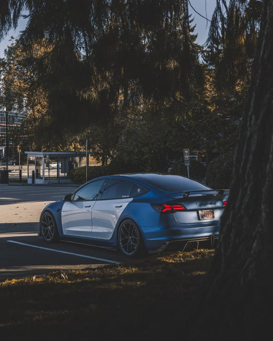 Alerón trasero "Crypton" para Tesla Model 3 Performance/Base Sedan en fibra de carbono/FRP