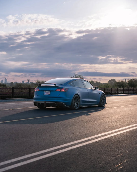 Alerón trasero "Crypton" para Tesla Model 3 Performance/Base Sedan en fibra de carbono/FRP