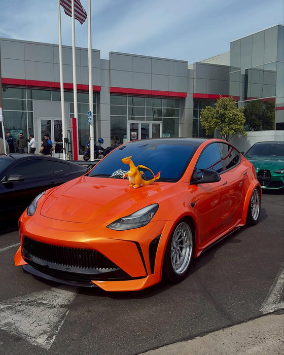 Robot Craftsman "STARSHIP" Widebody Wheel Arches for Tesla Model Y Performance AWD Carbon Fiber/FRP