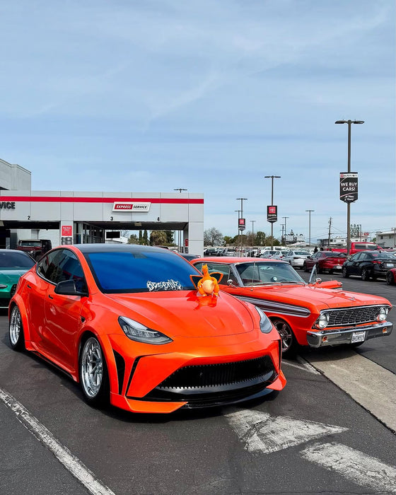 Robot Craftsman "STARSHIP" Widebody Wheel Arches for Tesla Model Y Performance AWD Carbon Fiber/FRP