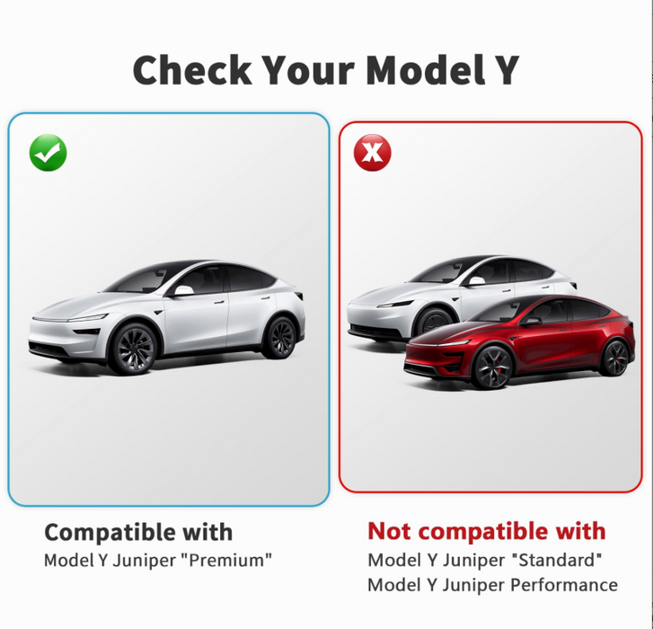 2026 Tesla Model Y Juniper Front License Plate Holder – Lockable No-Drill Mount Kit with Anti-Theft Design and Unobstructed Camera Visibility