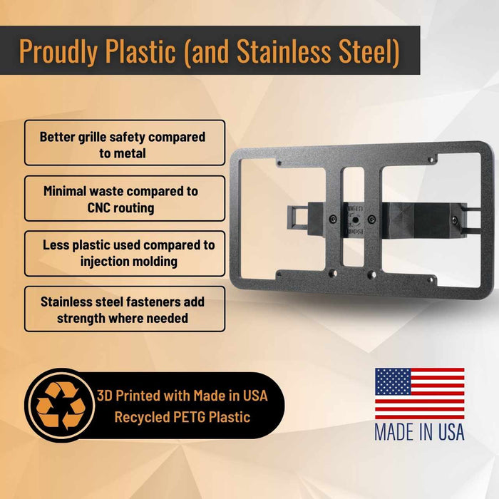 Cadillac LYRIQ SnapPlate No-Drill Front License Plate Holder