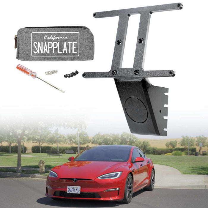 Tesla Model S SnapPlate Front License Plate Holder