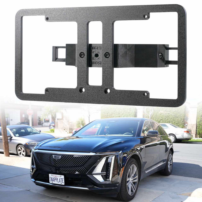 Cadillac LYRIQ SnapPlate No-Drill Front License Plate Holder