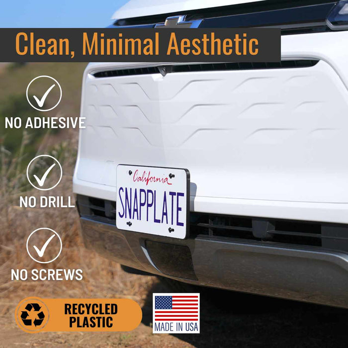 Chevy Blazer EV SnapPlate Front License Plate Bracket
