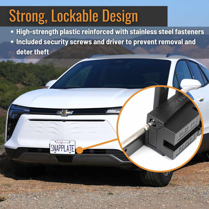 Chevy Blazer EV SnapPlate Front License Plate Bracket