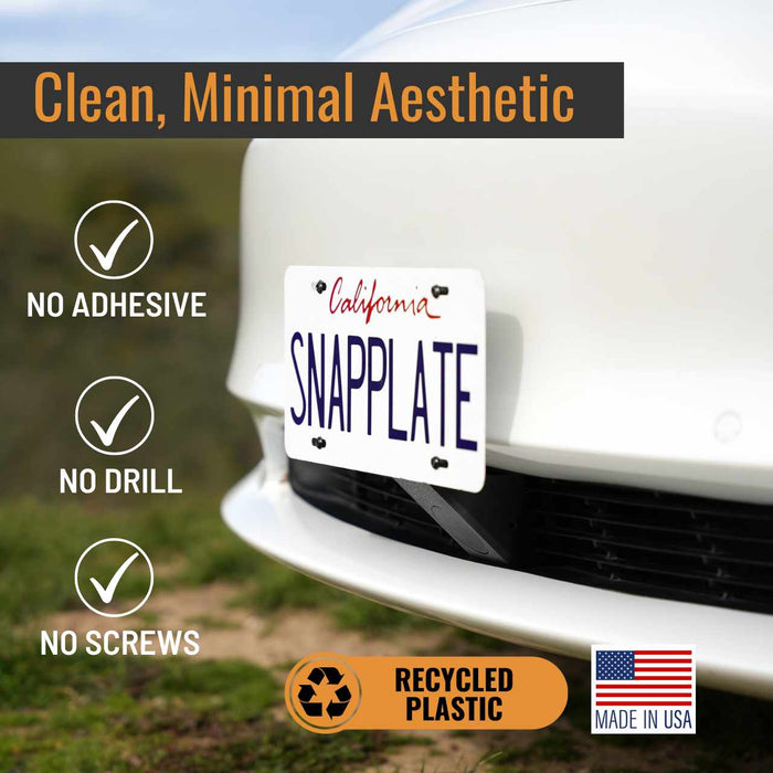 Tesla Model 3 SnapPlate Front License Plate Holder