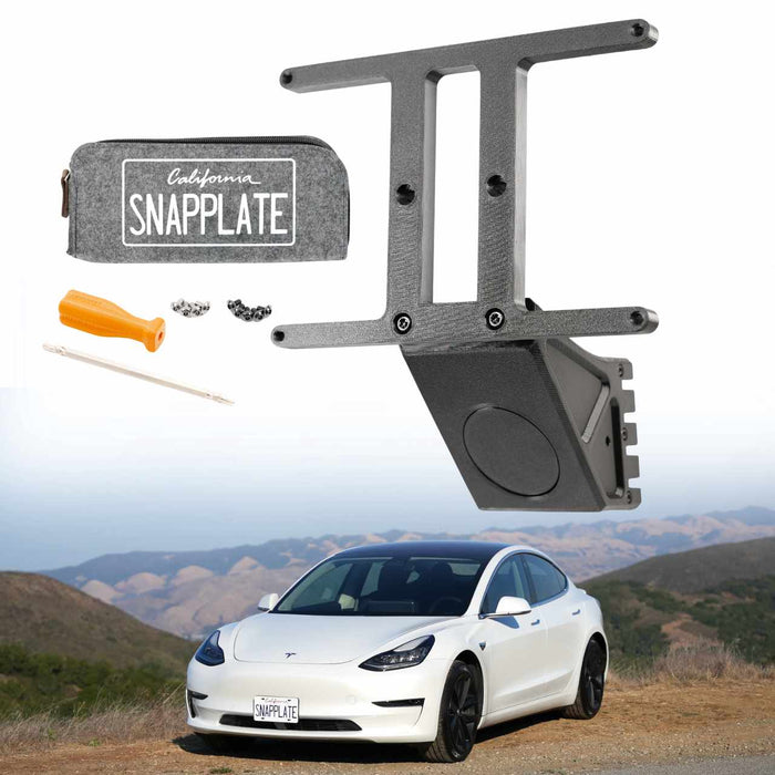 Tesla Model 3 SnapPlate Front License Plate Holder