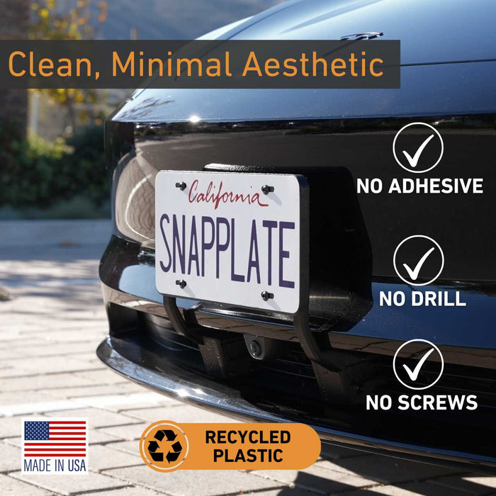 Tesla Model 3 SnapPlate Front License Plate Holder