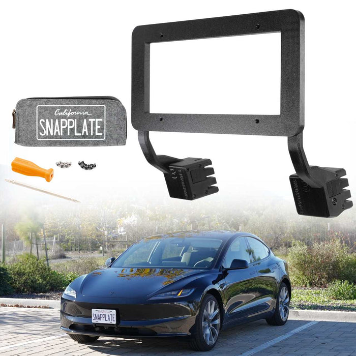 Tesla Model 3 SnapPlate Front License Plate Holder