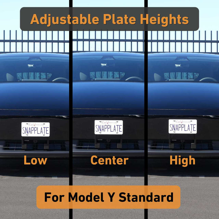 Tesla Model Y SnapPlate Front License Plate Holder