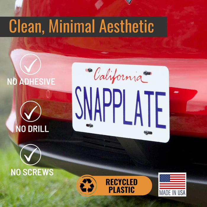 Tesla Model X SnapPlate Front License Plate Holder