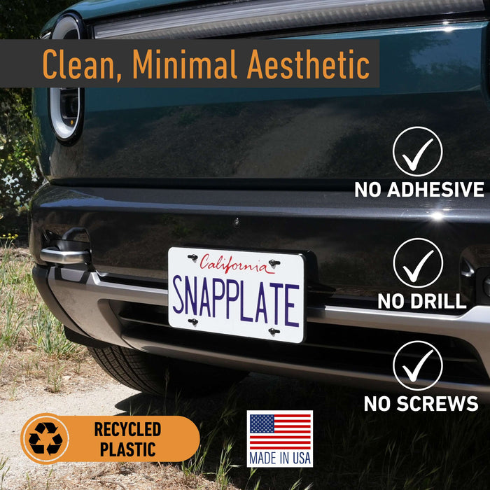 SnapPlate Front License Plate Mount for Rivian R2