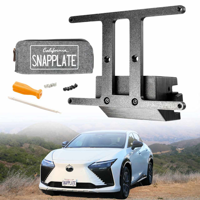 Lexus RZ SnapPlate No-Drill Front License Plate Holder