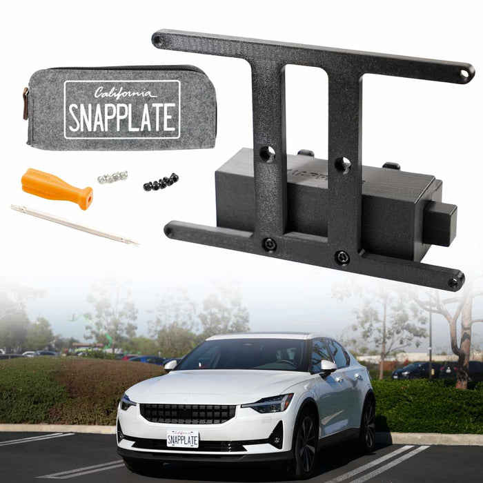 Polestar 2 SnapPlate No-Drill Front License Plate Holder