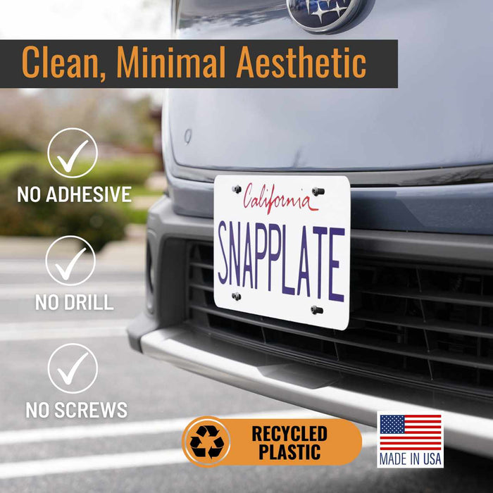 Subaru Solterra SnapPlate No-Drill Front License Plate Holder