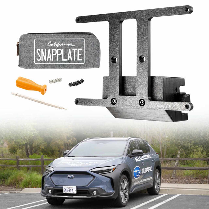 Subaru Solterra SnapPlate No-Drill Front License Plate Holder