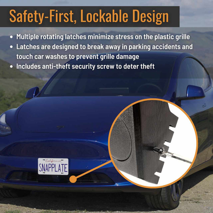 Tesla Model Y SnapPlate Front License Plate Holder