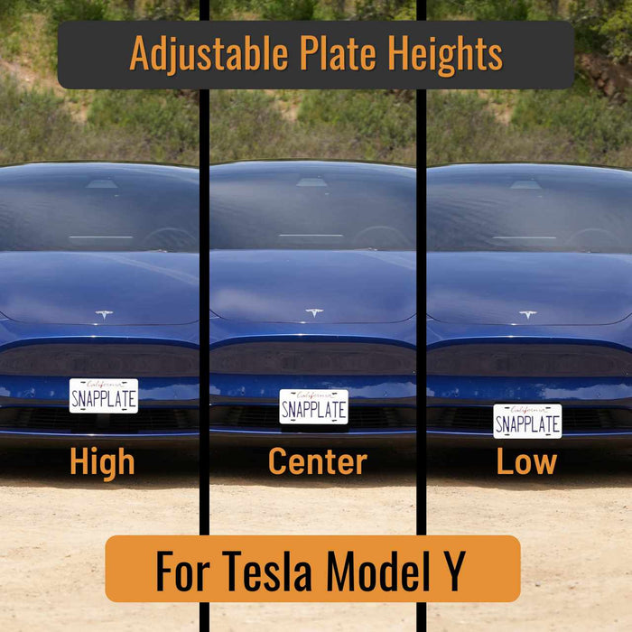 Tesla Model Y SnapPlate Front License Plate Holder