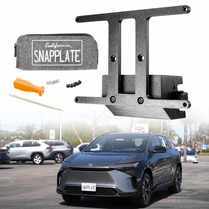 Toyota bZ4X SnapPlate No-Drill Front License Plate Holder