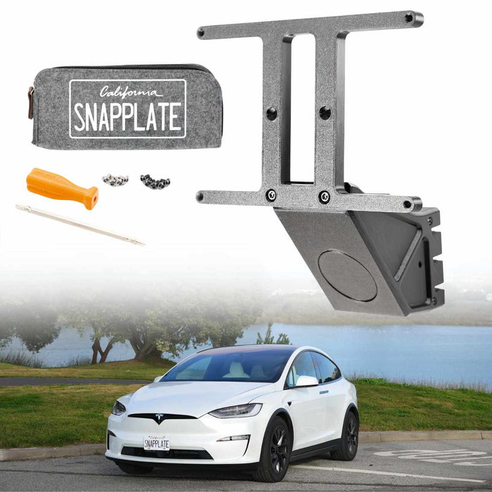 Tesla Model X SnapPlate Front License Plate Holder