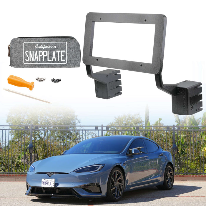 Tesla Model S SnapPlate Front License Plate Holder
