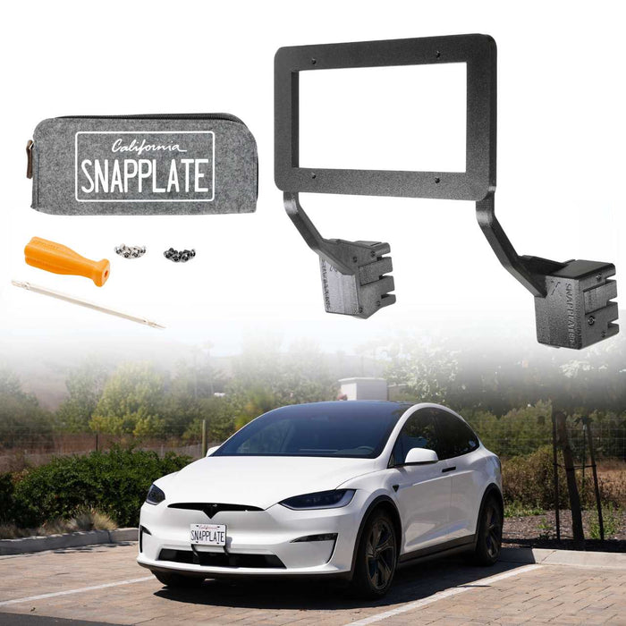 Tesla Model X SnapPlate Front License Plate Holder