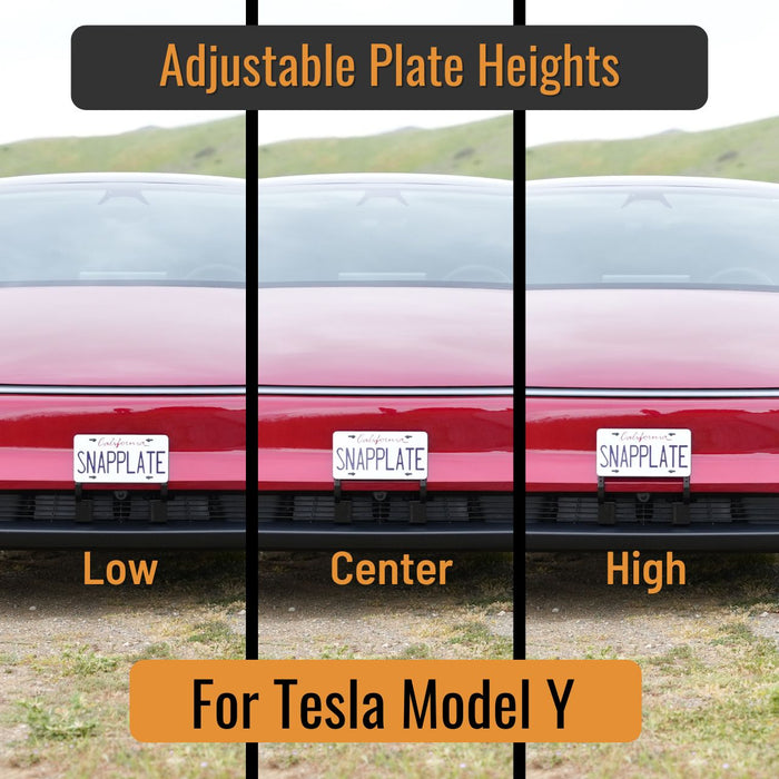 Tesla Model Y SnapPlate Front License Plate Holder
