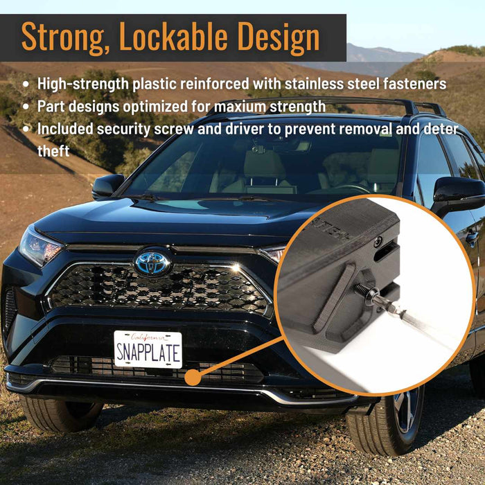 Toyota RAV4 No-Drill SnapPlate+ Front License Plate Bracket