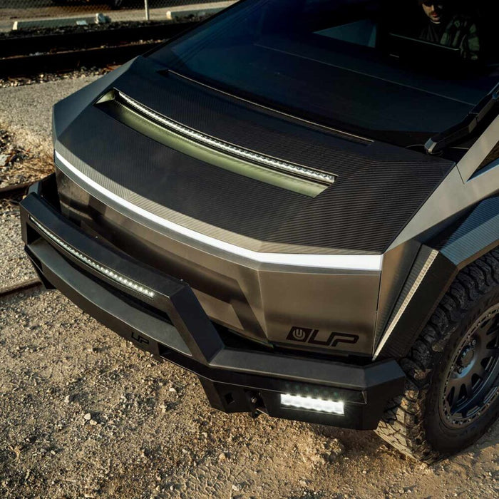 Tesla Cybertruck EVB Carbon Fiber Hood System with EVB 50” LED Light Bar