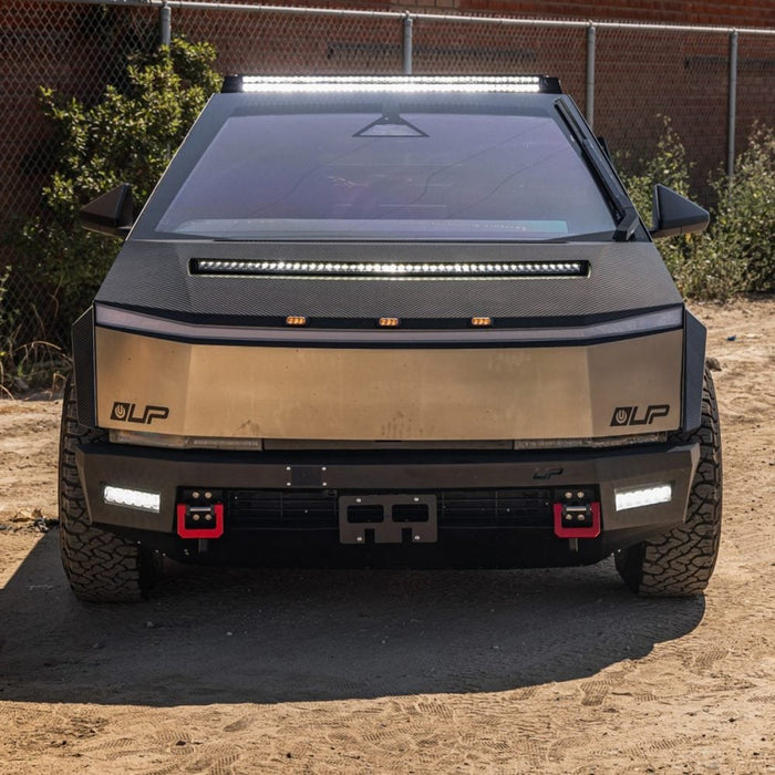 Tesla Cybertruck EVB Carbon Fiber Hood System with EVB 50” LED Light Bar