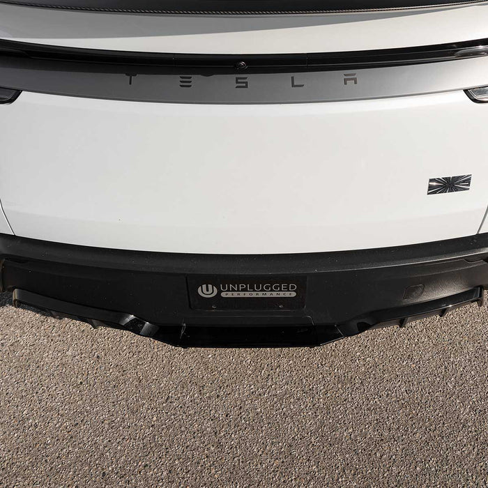 Tesla Model Y Juniper rear diffuser extension with central strakes