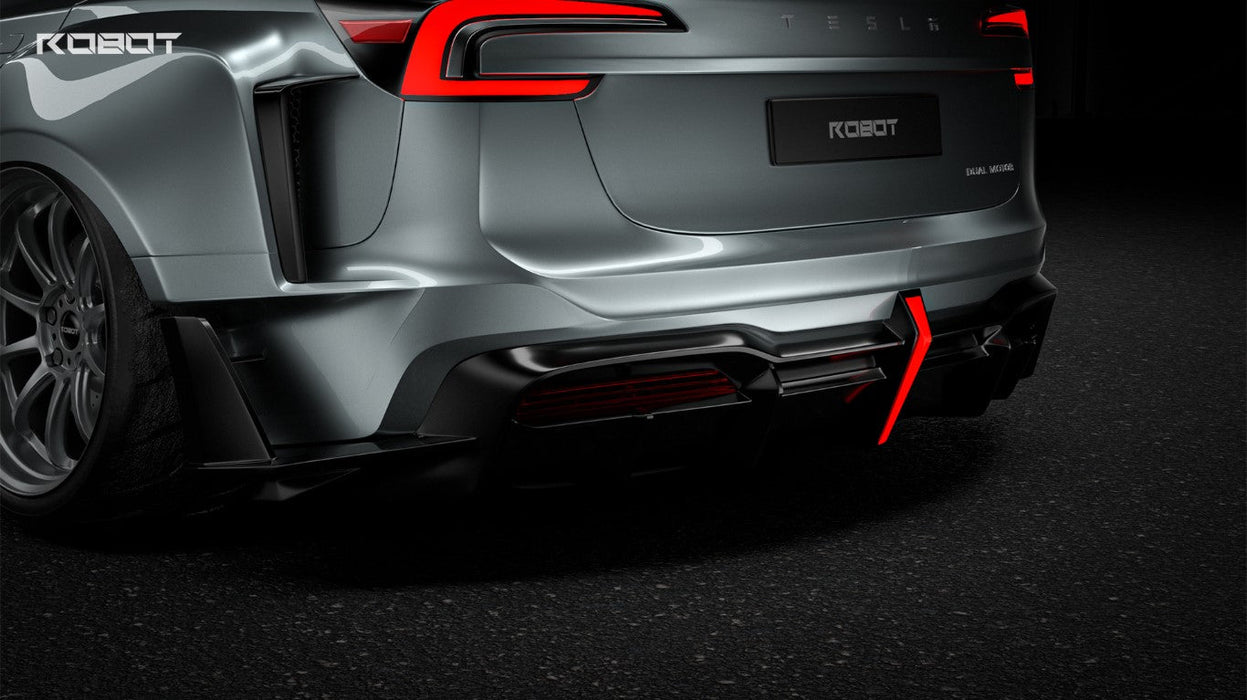 Kit completo de carrocería ancha "Hacker" para Tesla Model 3 Highland/Performance (2024-ON) en fibra de carbono/FRP