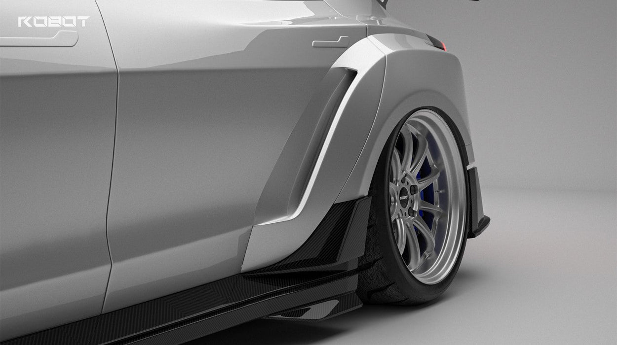 Kit completo de carrocería ancha "Hacker" para Tesla Model 3 Highland/Performance (2024-ON) en fibra de carbono/FRP